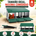 Ponedero para gallinas (3 compartimentos)