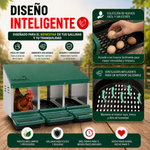 Ponedero para gallinas (3 compartimentos)