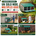 Ponedero para gallinas (3 compartimentos)