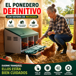 Ponedero para gallinas (3 compartimentos)