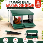 Ponedero para gallinas (2 compartimentos)