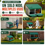 Ponedero para gallinas (2 compartimentos)