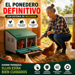 Ponedero para gallinas (2 compartimentos)