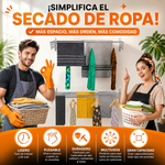 Tendedero Plegable Pared - Acero Inoxidable (80 cm)