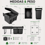 Cubo de basura 2x15L