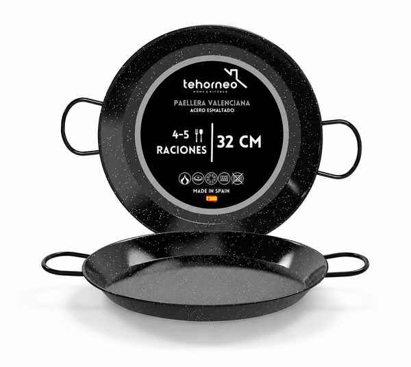 Paellera Inducción 32 cm - Acero Esmaltado