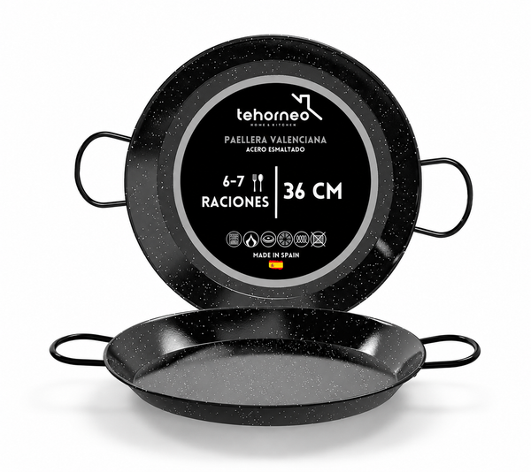 Paellera Inducción 36 cm - Acero Esmaltado