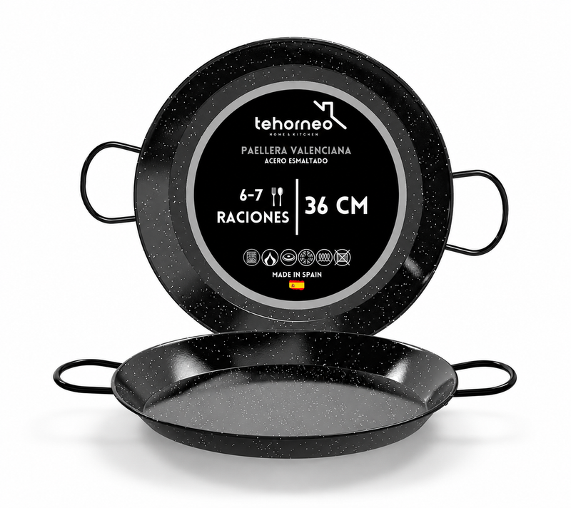 Paellera Inducción 36 cm - Acero Esmaltado